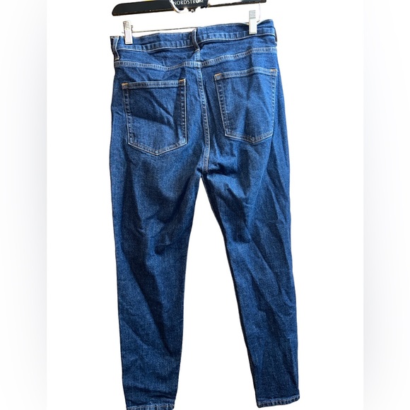 Everlane dark wash high rise skinny jeans size 30 - Picture 4 of 6